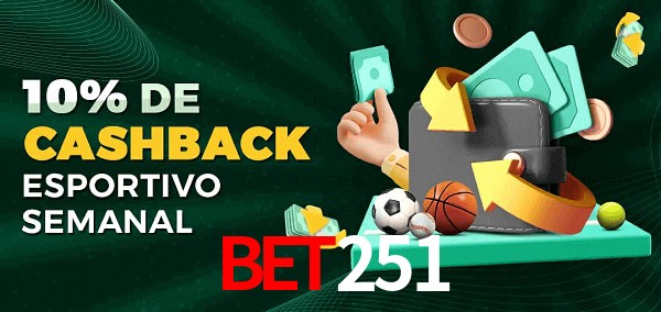 10% de bônus de cashback na bet251